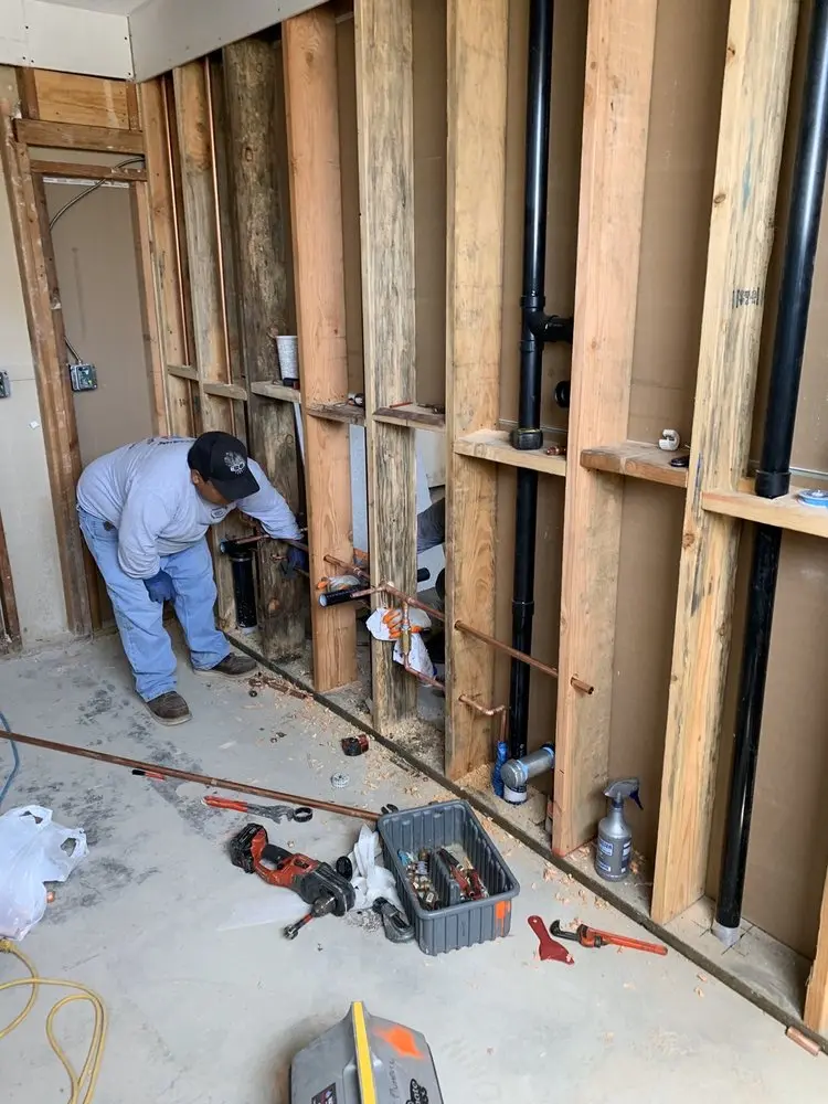 Commercial rough-in plumbing for Trenchless Sewer Repair in Shoal Creek Forest